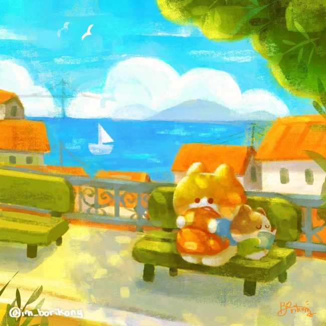 韩国儿童插画师im_borikong